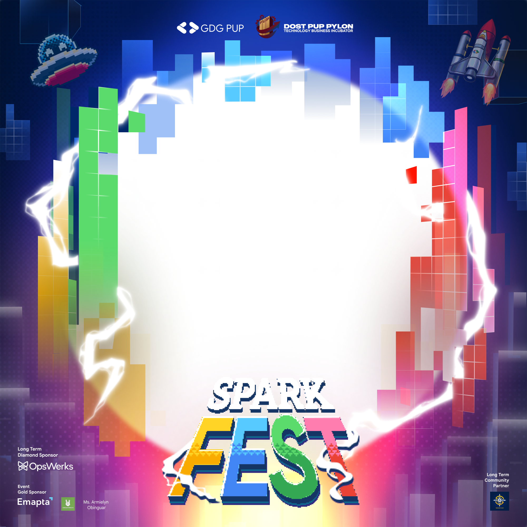 SparkFest DP Blast frame preview